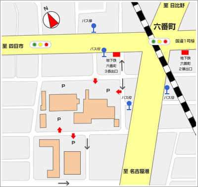 名古屋工業研究所の周辺マップ