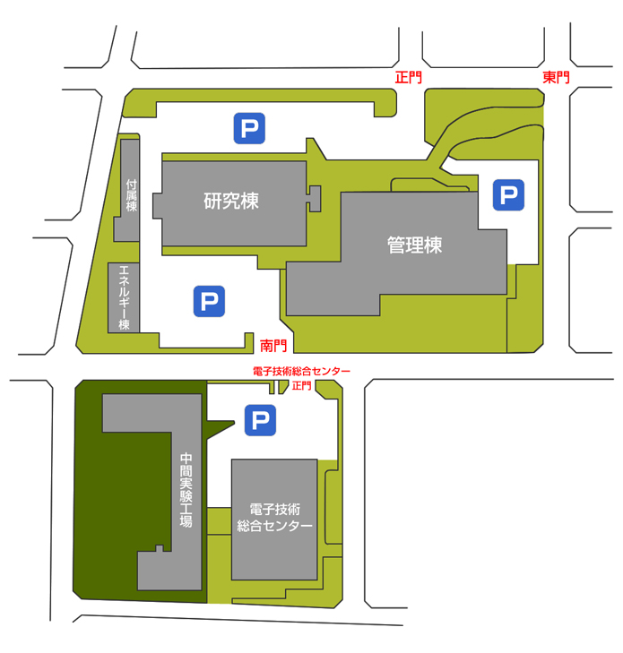 施設案内図のイラスト